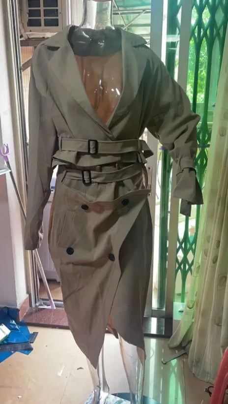 Skirt Two Piece Set Woman 2024 Autumn New Fashion Versatile Casual Workwear Temperament Button Belt Y2k Dress Suit for Female